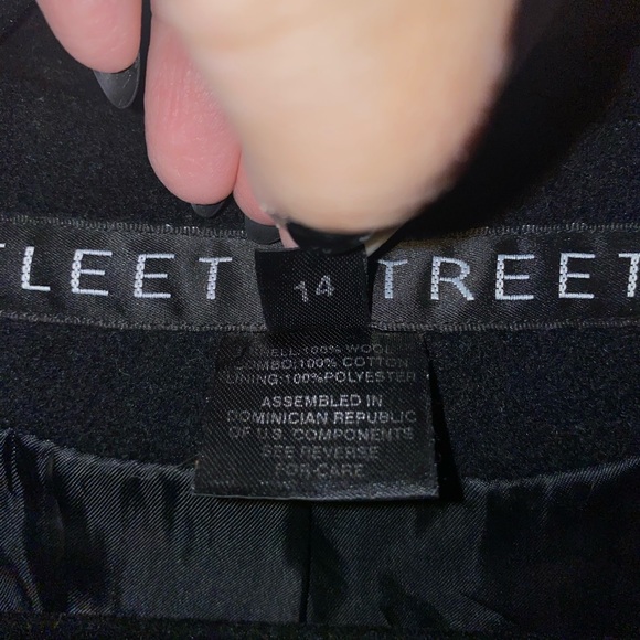 Gently Used Fleet Street Wool Hooded Long Coat 14 - Picture 11 of 12